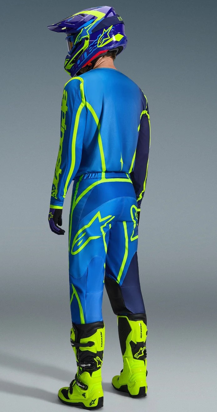 Alpinestars Crosströja Fluid Apex Blå/Gul bild 4