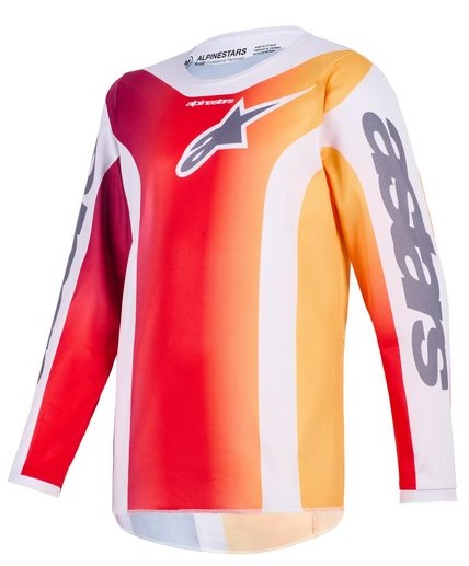 Alpinestars Crosströja Fluid Portl (Junior) Röd/Vit/Grå
