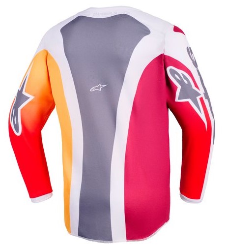 Alpinestars Crosströja Fluid Portl (Junior) Röd/Vit/Grå bild 2