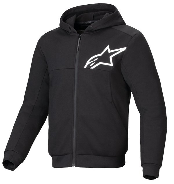 Alpinestars Hoodie Chrome v2 Svart/Vit