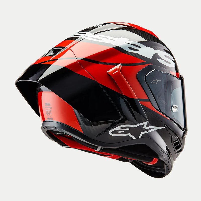 Alpinestars Hjälm Supertech R10 Element Carbon/Svart/Röd bild 3