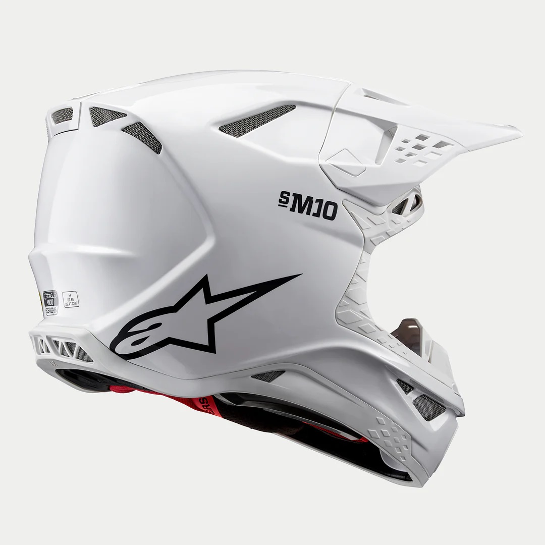 Alpinestars Crosshjälm S-M10 Vit bild 2
