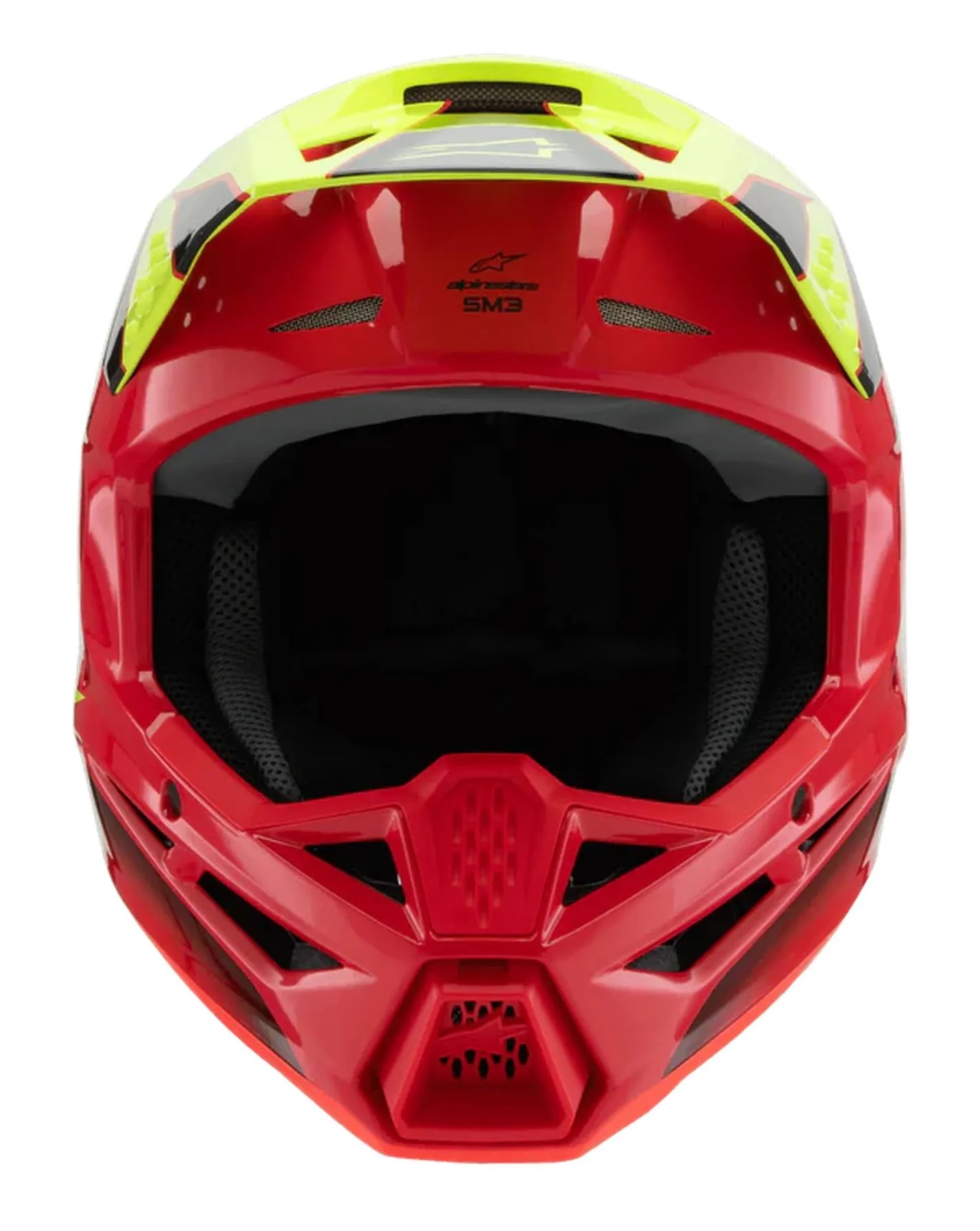 Alpinestars Crosshjälm SM3 Fray Röd/Gul Fluo/Svart (Junior) bild 2