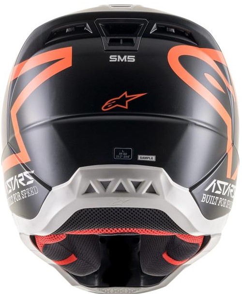 Alpinestars Crosshjälm SM5 Compass Mattsvart/Orange bild 4