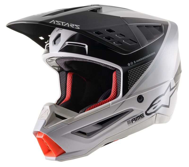 Alpinestars Crosshjälm SM5 Rayon Mattsvart/Silver