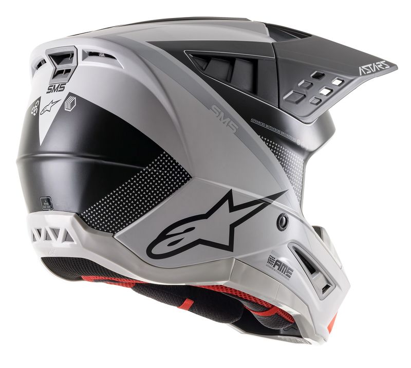 Alpinestars Crosshjälm SM5 Rayon Mattsvart/Silver bild 2