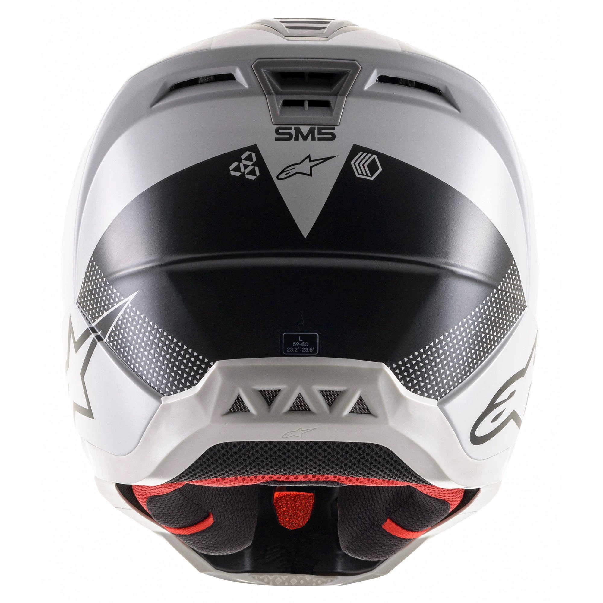 Alpinestars Crosshjälm SM5 Rayon Mattsvart/Silver bild 4