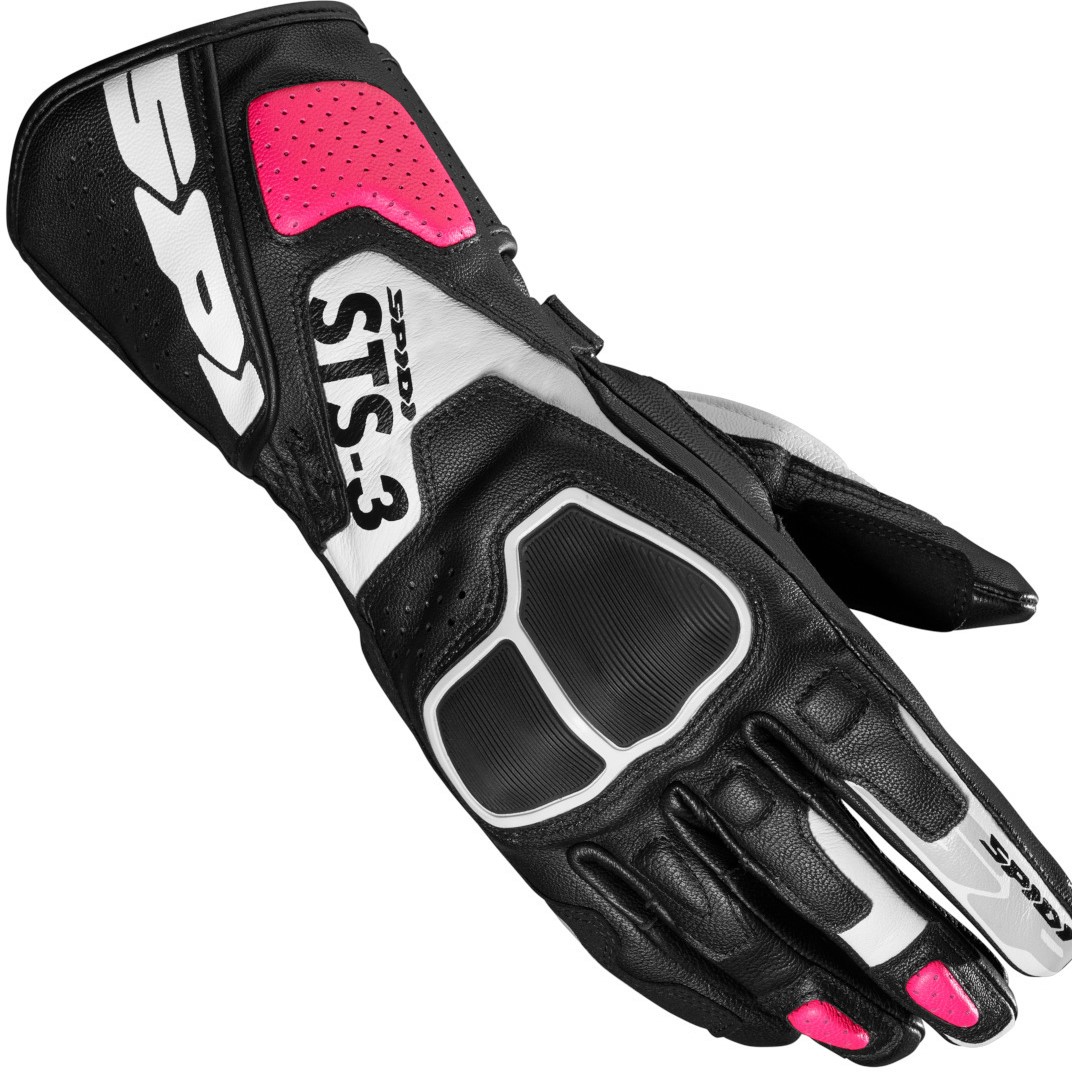 Spidi Skinnhandske STS-3 Svart/Rosa (Dam)