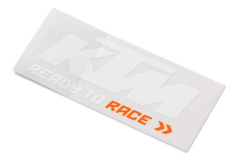 KTM Dekal Vit (8,4x3,4cm)
