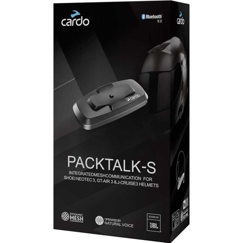 Cardo Intercom Packtalk-S För Shoei Generation 3
