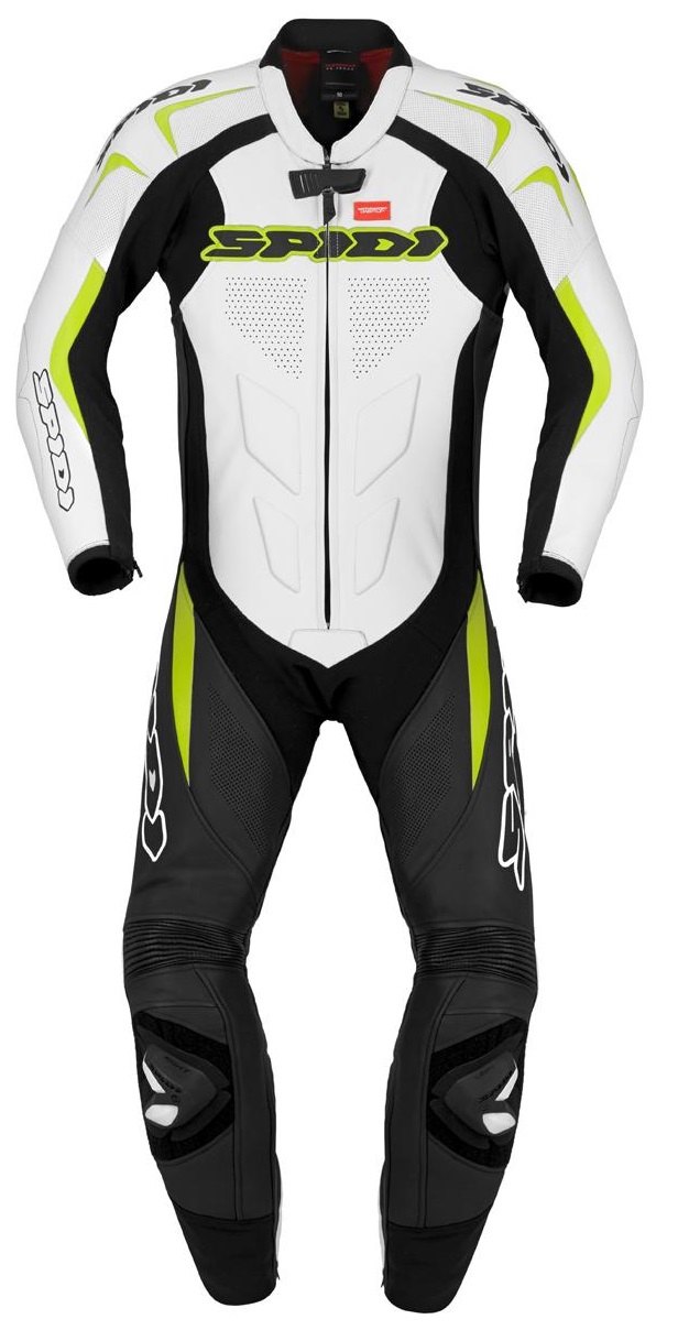 Spidi Skinnställ Supersport Wind Pro Svart/Vit/Grön Helställ