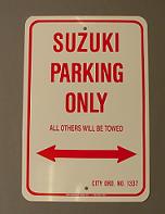 PARKING ONLY SKYLT bild 3